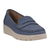Women's Fallon Blue Penny Slip-on Loafer Flats
